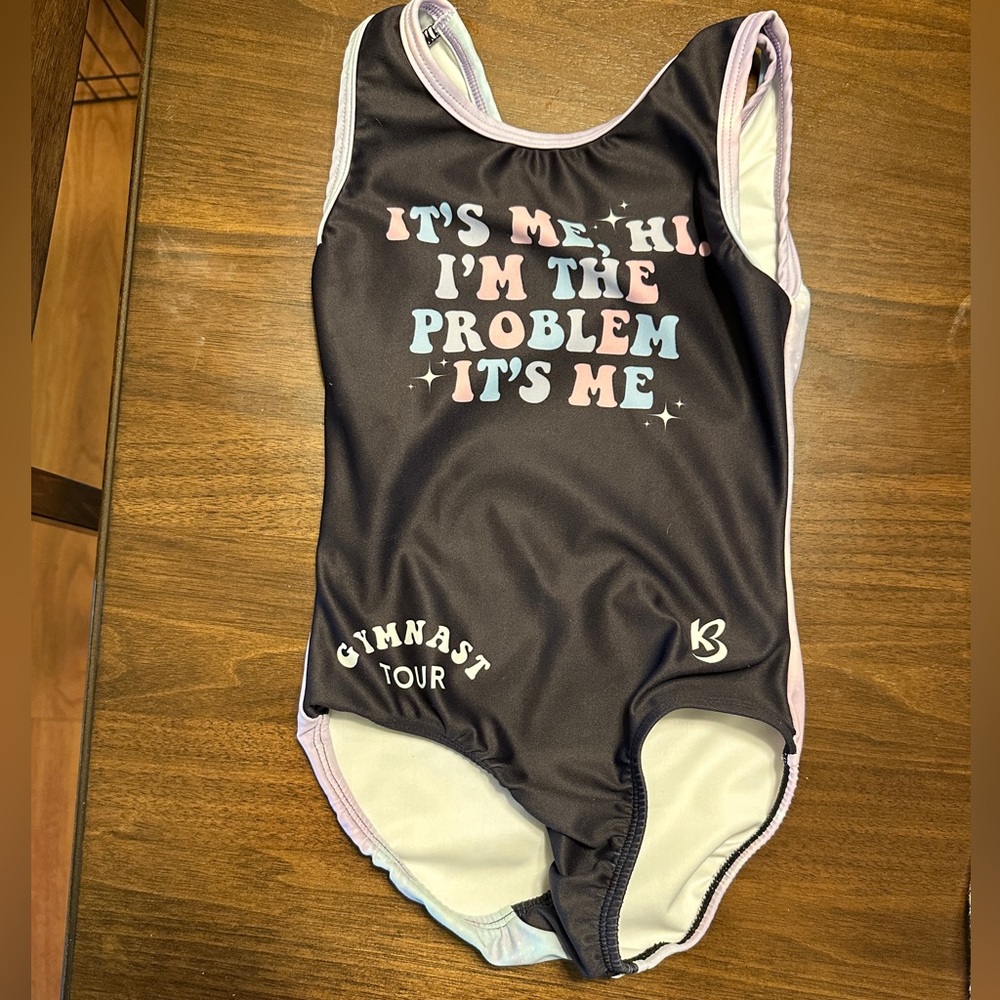 Girls Gymnastics Leotard with Taylor Swift quote